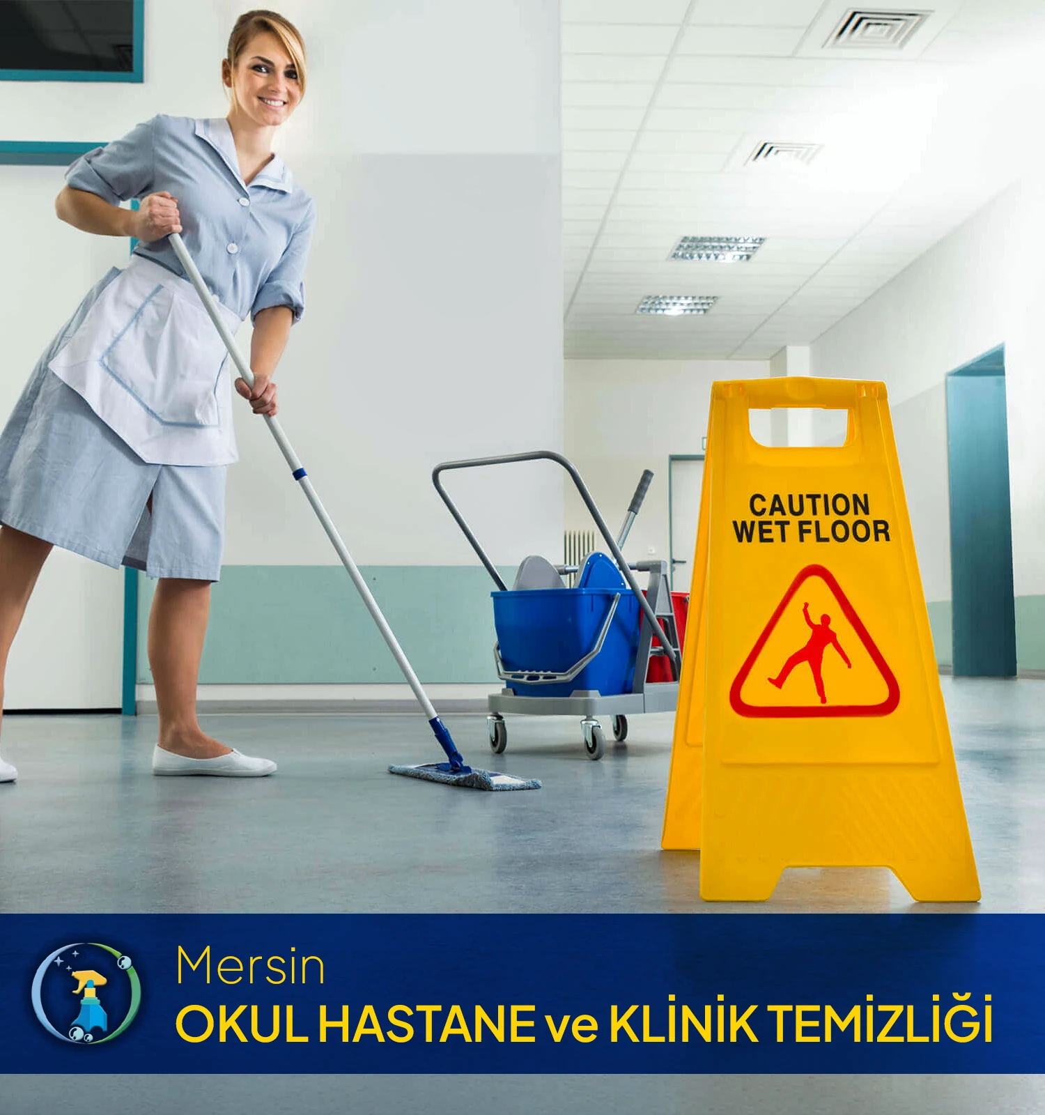 Okul hastane ve klinik temizliği